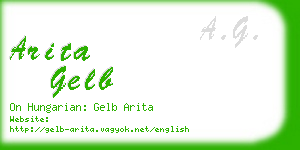 arita gelb business card